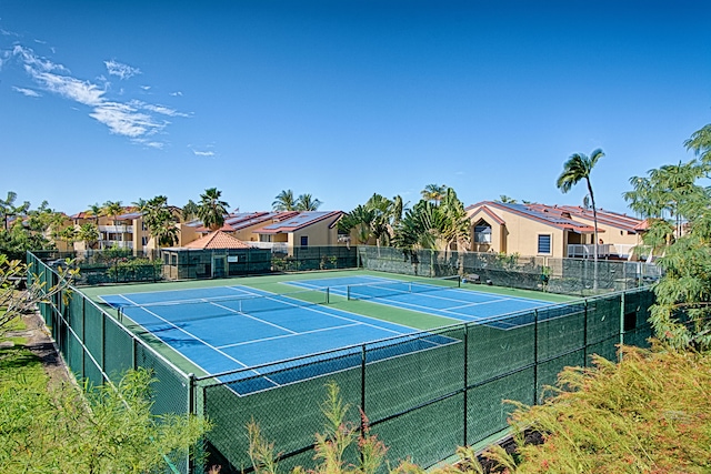 view of tennis court