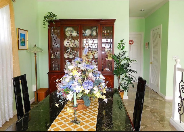 view of dining room