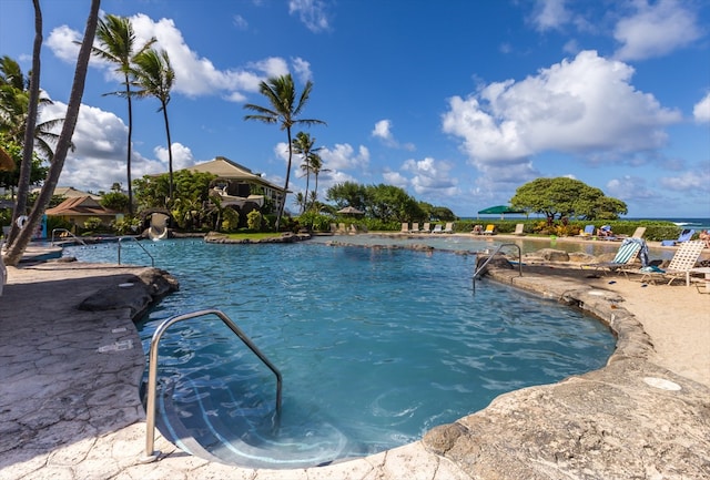 view of pool