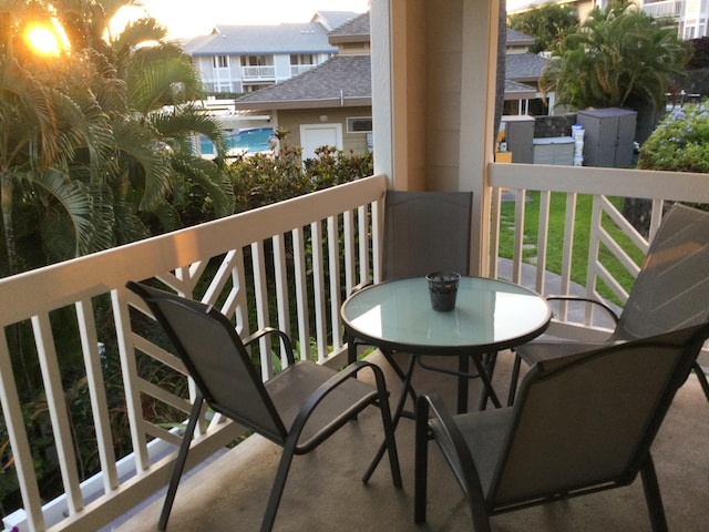 view of balcony