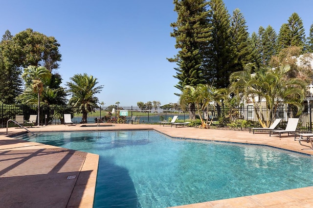 view of pool with a patio