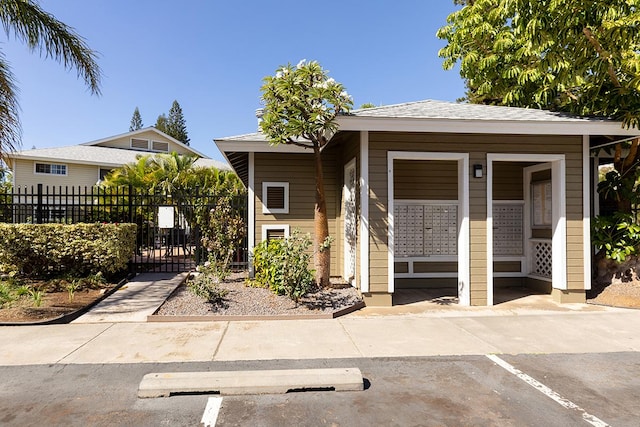 view of front of home