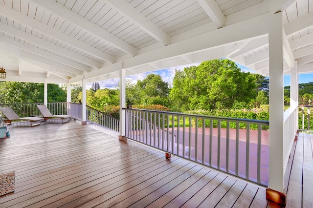 view of deck