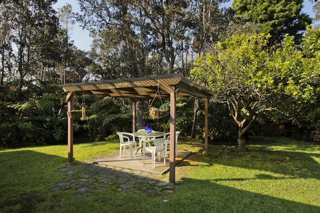 view of yard with a patio