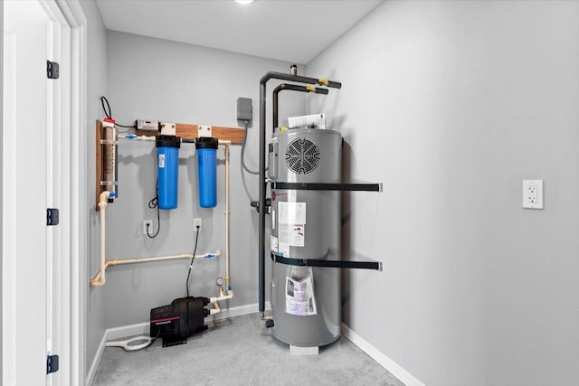 utilities with strapped water heater