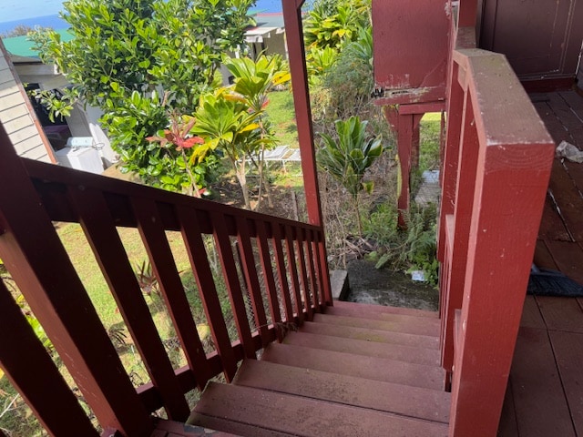 view of stairs