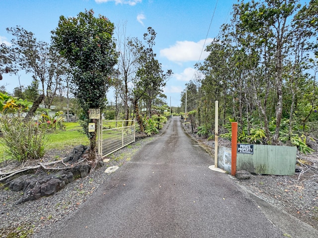 view of road