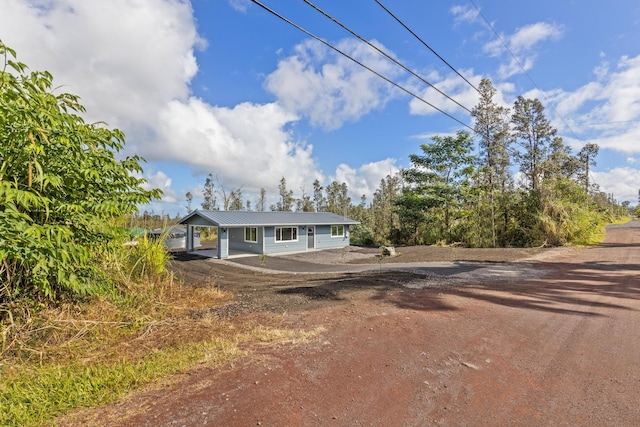 view of front of home