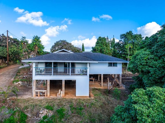 view of rear view of property