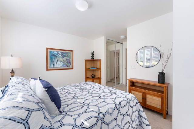 bedroom with a closet