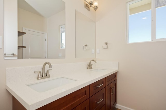 bathroom with vanity