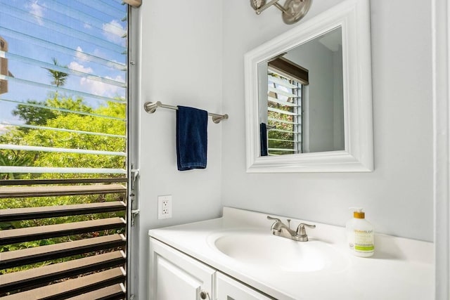 bathroom featuring vanity