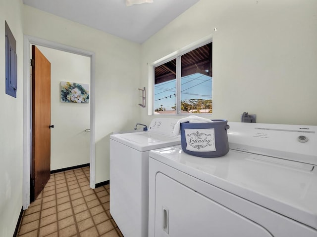 laundry room featuring washing machine and dryer