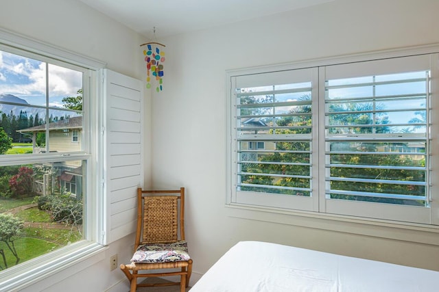 bedroom featuring multiple windows