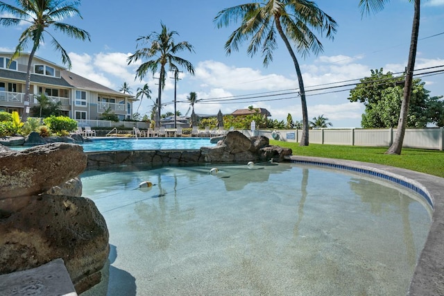 view of pool