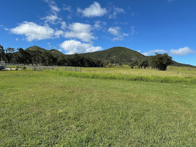 property view of mountains with a rural view