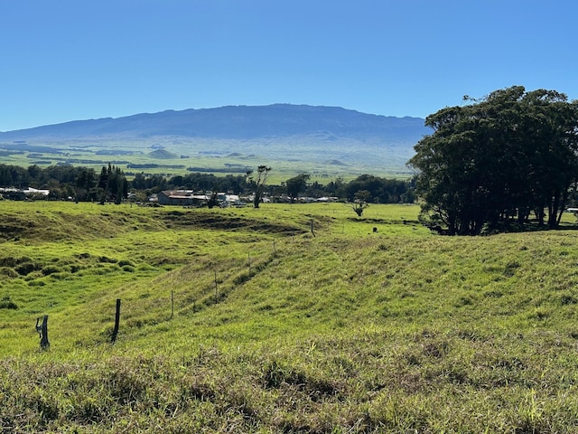 property view of mountains with a rural view