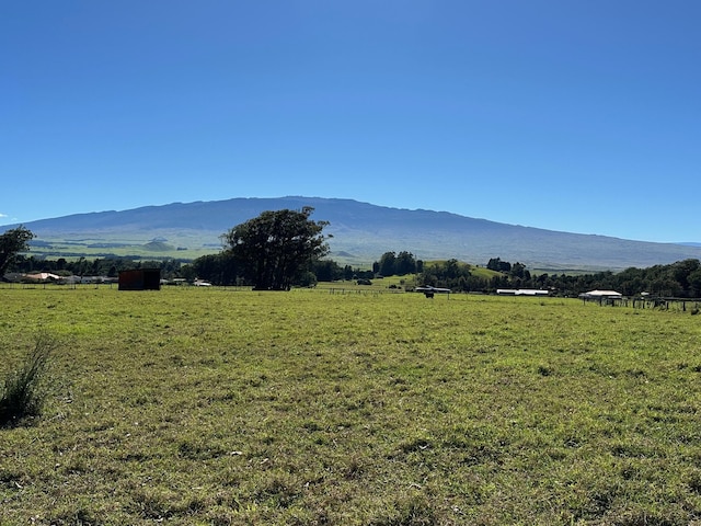 property view of mountains with a rural view