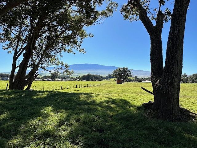 mountain view with a rural view