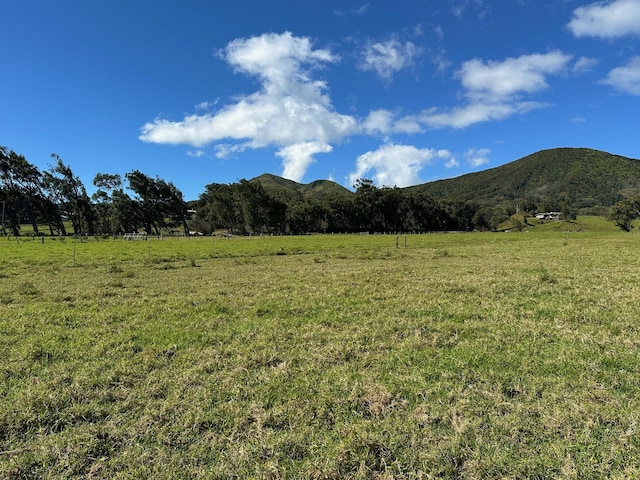 mountain view with a rural view