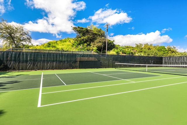 view of tennis court