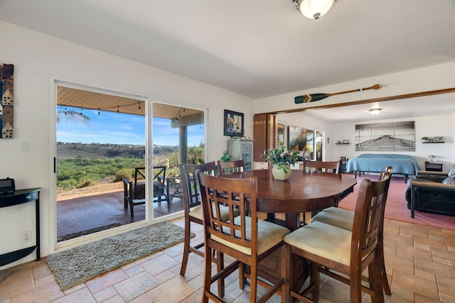 view of dining space