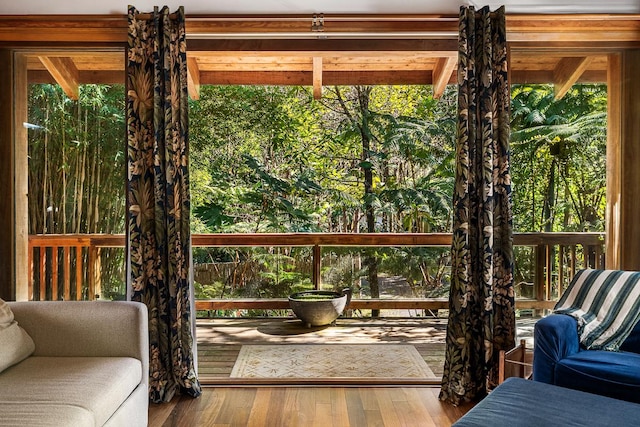 view of sunroom / solarium