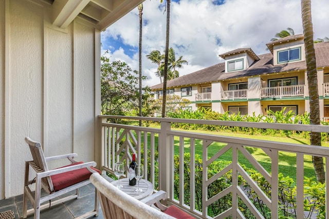 view of balcony