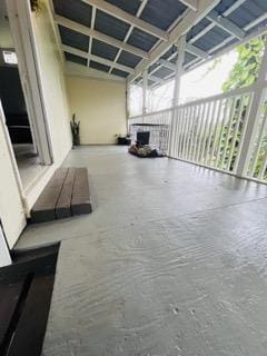 view of patio / terrace with a balcony