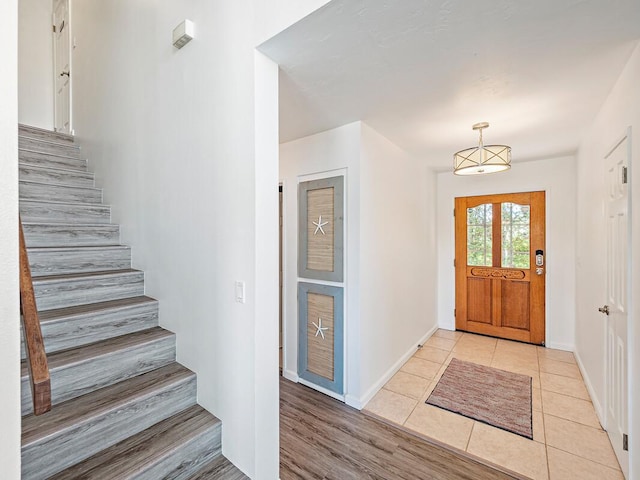 view of tiled entryway