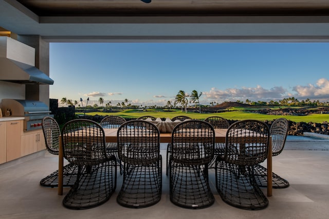 view of patio / terrace featuring area for grilling