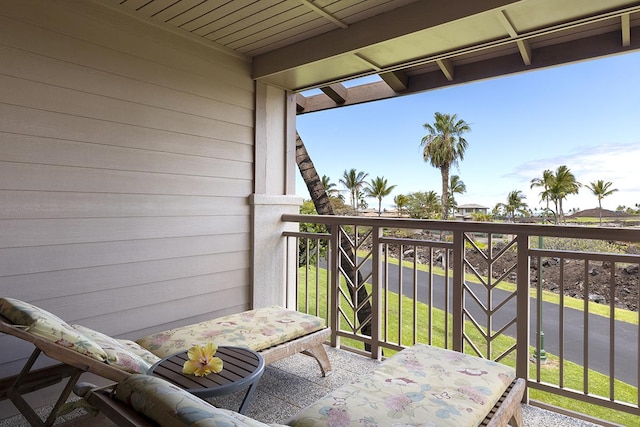 view of balcony