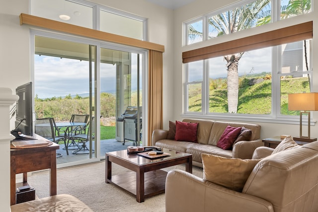 view of sunroom