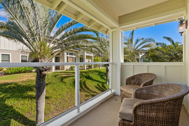 view of sunroom