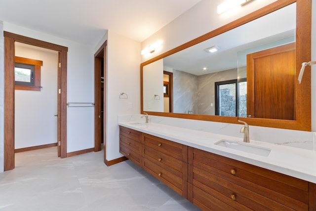 bathroom with vanity