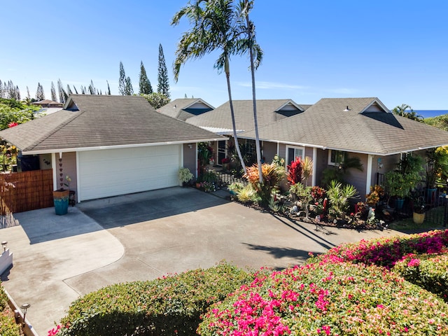 ranch-style house with a garage