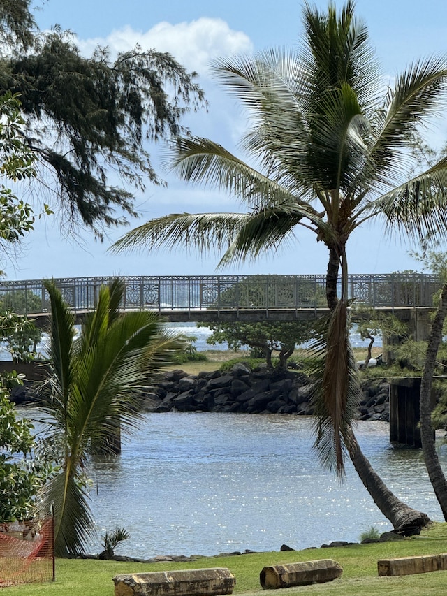 view of water feature