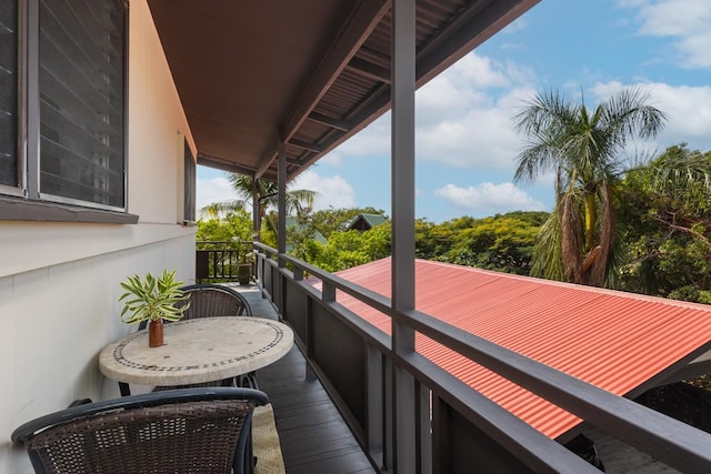 view of balcony