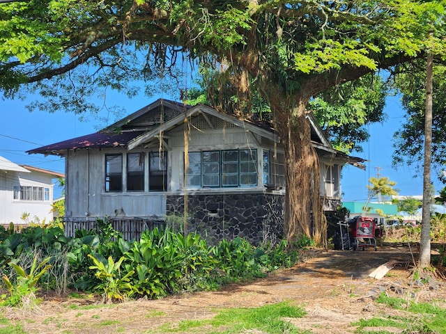 view of home's exterior