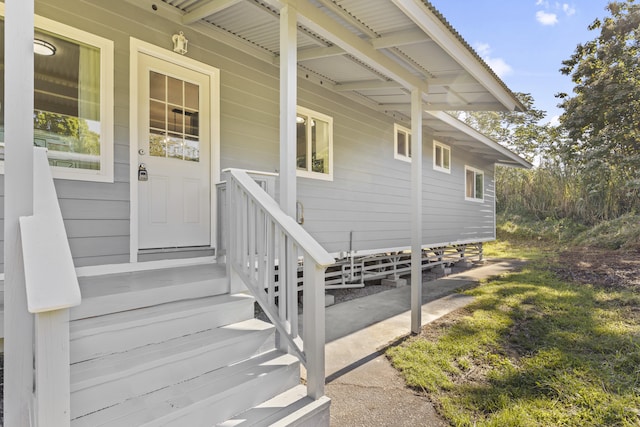 view of entrance to property