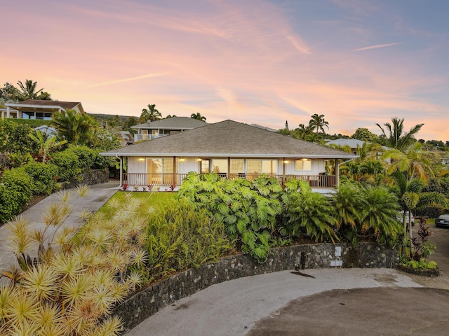 view of front of home