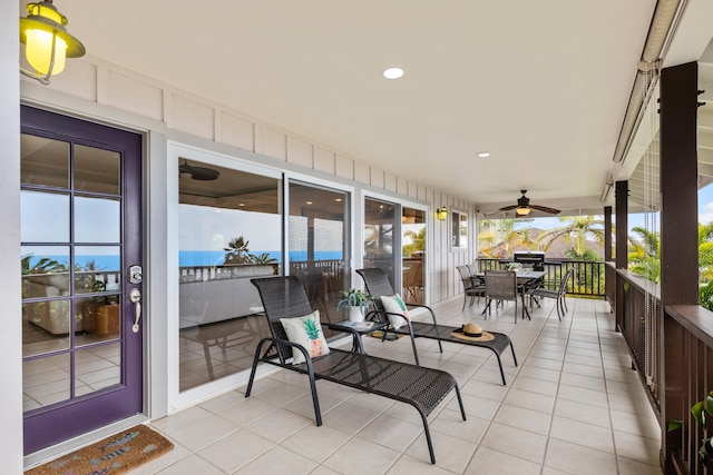 view of patio / terrace with covered porch