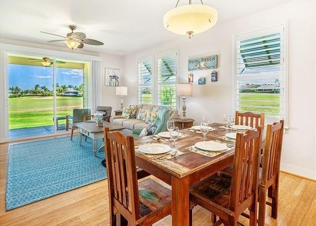 dining room with light hardwood / wood-style flooring