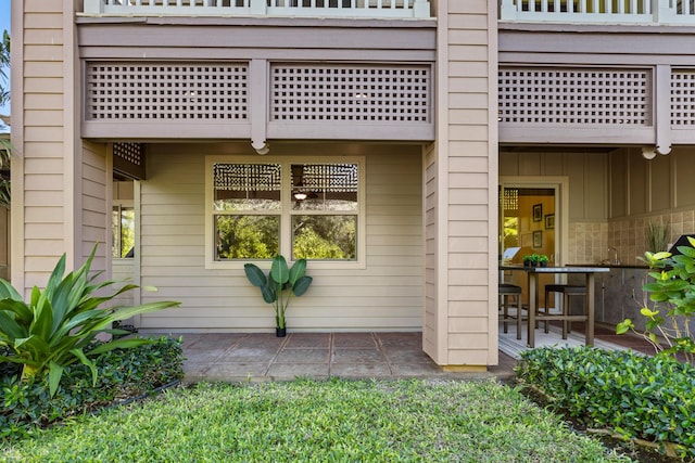 exterior space featuring a patio