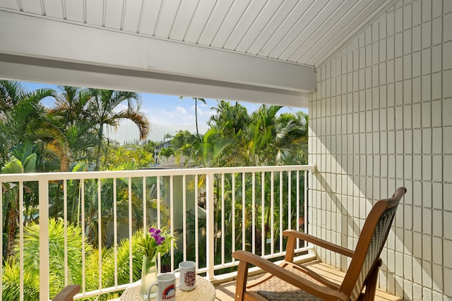 view of balcony