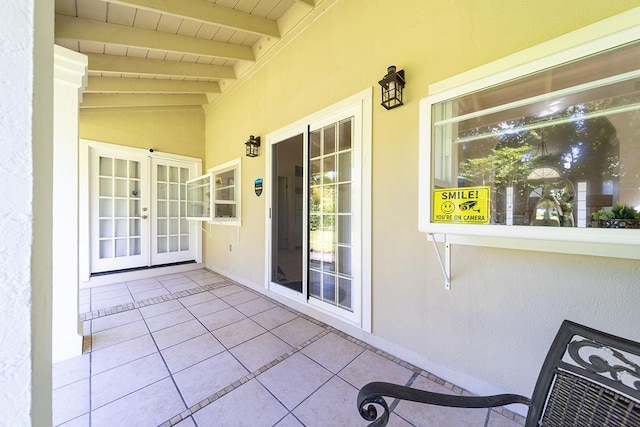 view of patio / terrace with french doors