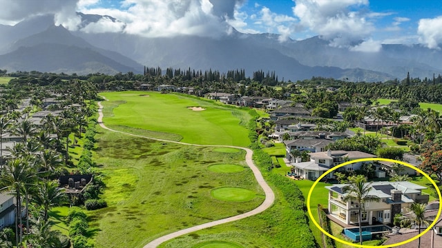 view of property's community with a mountain view