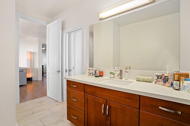 bathroom with vanity