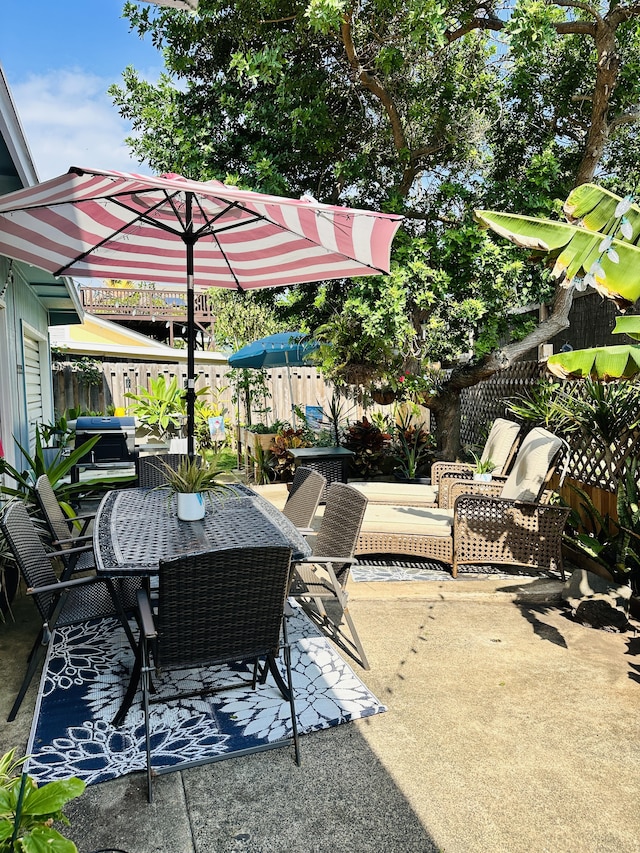 view of patio / terrace with grilling area