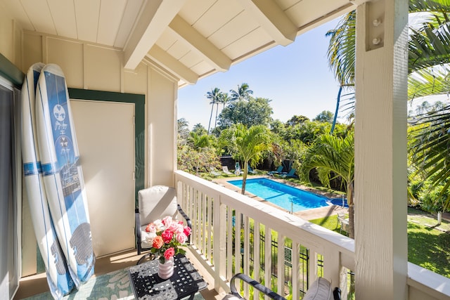 view of balcony